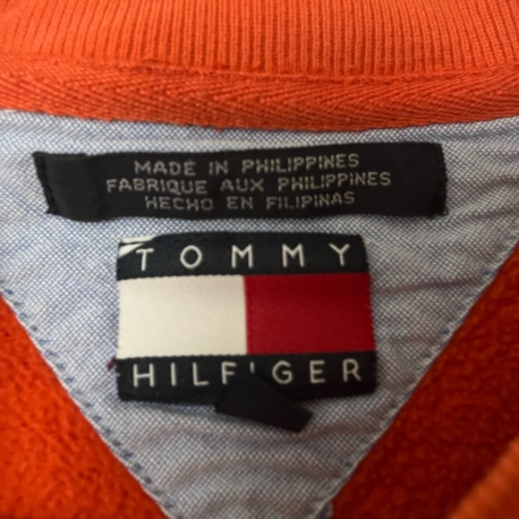 Vintage Women’s Tommy Hilfiger Sweatshirt Orange Small - Picture 4 of 5